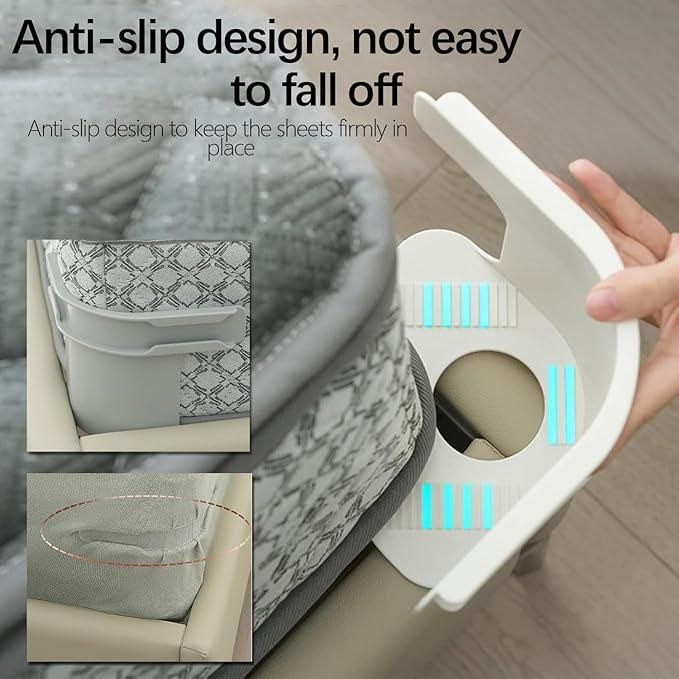 Bed Sheet Heavy Duty Lock Grippers for Bed ( Pack Of 4 Pieces )