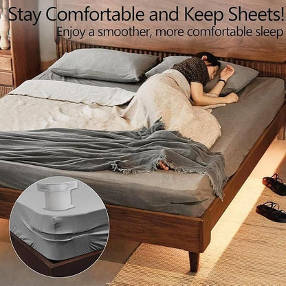 Bed Sheet Heavy Duty Lock Grippers for Bed ( Pack Of 4 Pieces )
